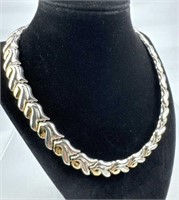 925 Silver & Gold Vermeil Statement Necklace