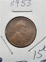 Higher Grade 1953 Wheat Penny