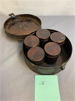 Vintage Round Tin with Spice Set