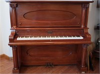 Antique Schiller Upright Grand Piano-In Tune, 1