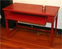 Red Desk w Keyboard Pullout Drawer