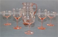 Pink Depression Glass Items