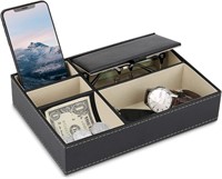 Baoyun Mens Valet Tray Organizer, Mens Jewelry Box