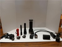 Flashlight and battery charger collection