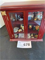 Small Display Cabinet & Contents 14x6x14