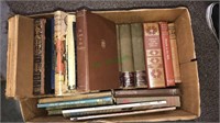 Box lot of vintage books including Lowel’s works,