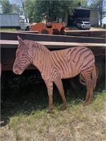 Zebra concrete stamp, 4' x 4'