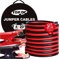 TOPDC Jumper Cables 4 Gauge 20 Feet -40Ã¢â€žâ€° to