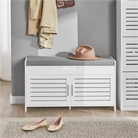 SoBuy FSR102-W, Shoe Bench Storage Cabinet with Fs