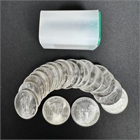 Tube of (20) - 1993- 1 oz American Silver Eagle