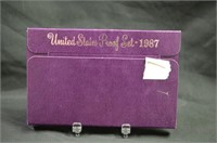 1987 UNITED STATES MINT PROOF SET IN CASE