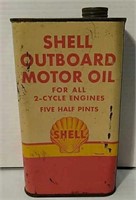 Shell Outboard Motor Oil Can