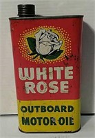 White Rose Outboard Motor Oil Can