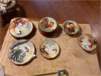 Susan Winget Assorted Rooster dishes