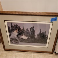 B424 Wolf numbered print RS Parker