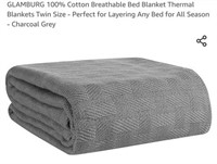 MSRP $28 Twin Cotton Blanket