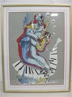 21.5"x 27.25" Framed Monterey Jazz Festive Art