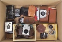 Assorted Vintage Cameras & Camera Accessories