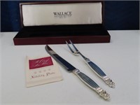 WALLACE SilverSmiths Carving Set in presente box