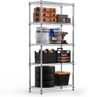 5-Tier Steel Organizer Rack 24W x 14D x 63H