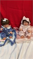 Happy &Sad porcelain dolls