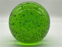Glass Ball Globe Bubbles Bullicante Paperweight