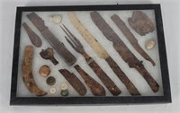 Civil War Relics - Utensils, Buttons Etc.