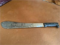 Vintage machete with plastic handle 18 inch