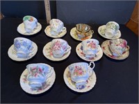 10 sets of cups & saucers- see pictures