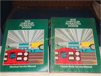 1978 Chrysler Plymouth Dodge manuals 2-books