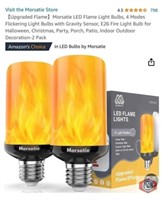 New 64 pcs; Morsatie LED Flame Light Bulbs, 4