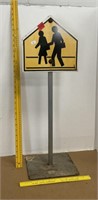 Free Standing Metal "Crossing?? Sign