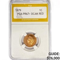 1879 Indian Head Cent PGA PR67+ RED DCAM