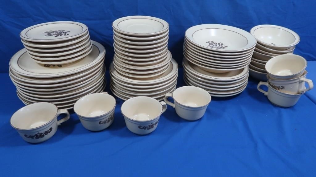 62 Pcs. Pfaltzgraff Village Dinnerware