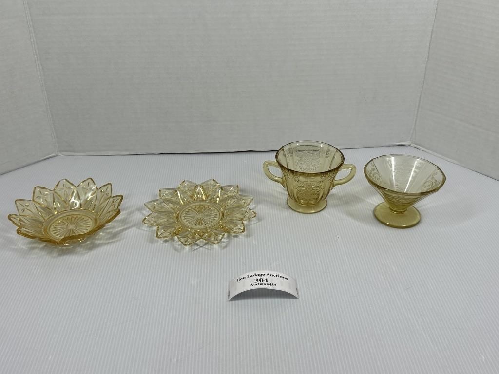 Yellow Colored Glassware