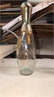 Vintage decanter, beams pin bottle and Seagrams
