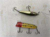 2-Heddon Lucky 13 Fishing Lure & Pixie Lure