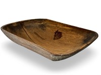 GOOD 19TH CENTURY MAPLE BUTTER BOWL