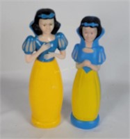 2 Vtg Snow White Bubble Bath Bottles