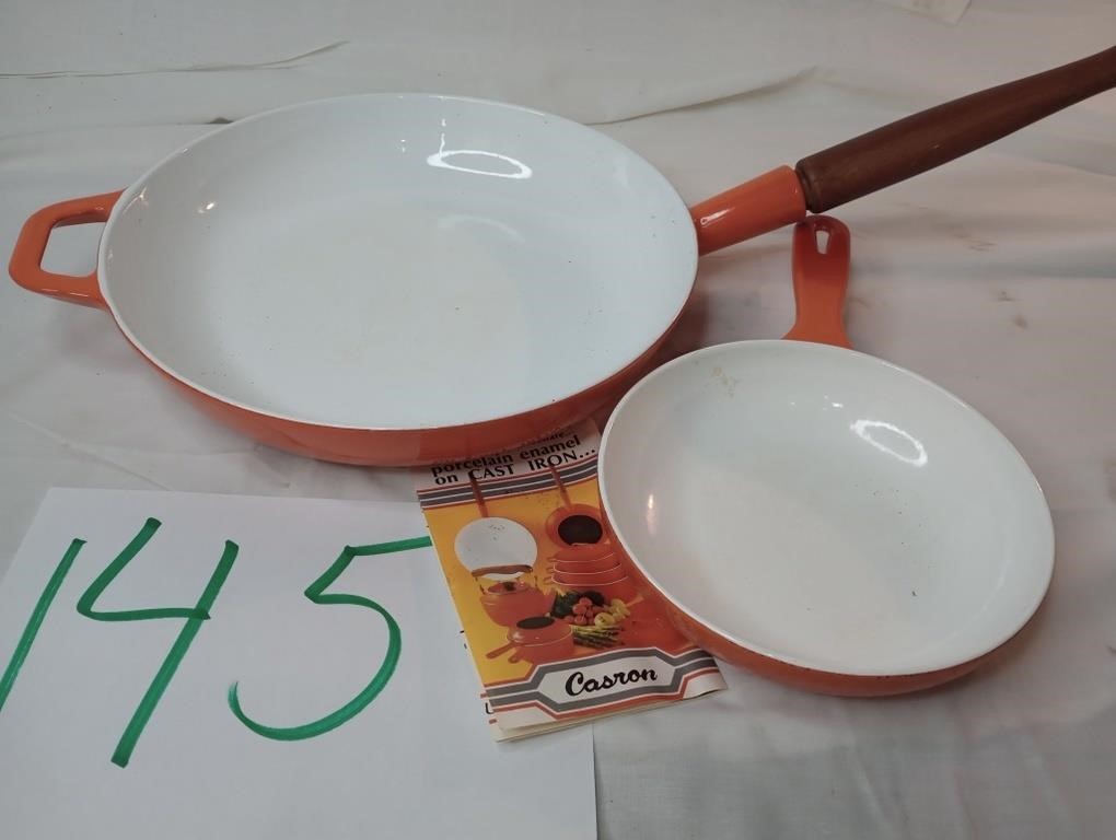 Porcelain on cast-iron skillets