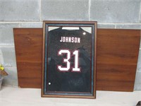 David Johnson Cardinals #31 Framed Jersey