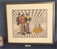 Beatles Band Blue Meanie animation cel