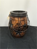 NEW 8 inch honeycomb jar / tealight holder with