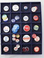 20 U.S. Political Campaign Buttons