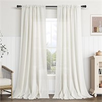 Natural Linen Curtains 90 Inches