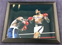 Muhammad Ali & Joe Frazier Signed & Framed 8 X 10