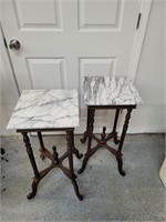 Two Beautiful Vintage Marble Tables