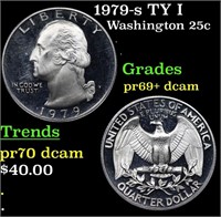 Proof 1979-s TY I Washington Quarter 25c Grades GE