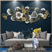 ZONEWD Metal Wall Decor Art 64.2 * 26.4in Ginkgo