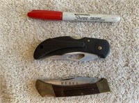 (2X) POCKET KNIVES - 1 CAROLINA, 1 C.K.C REBEL